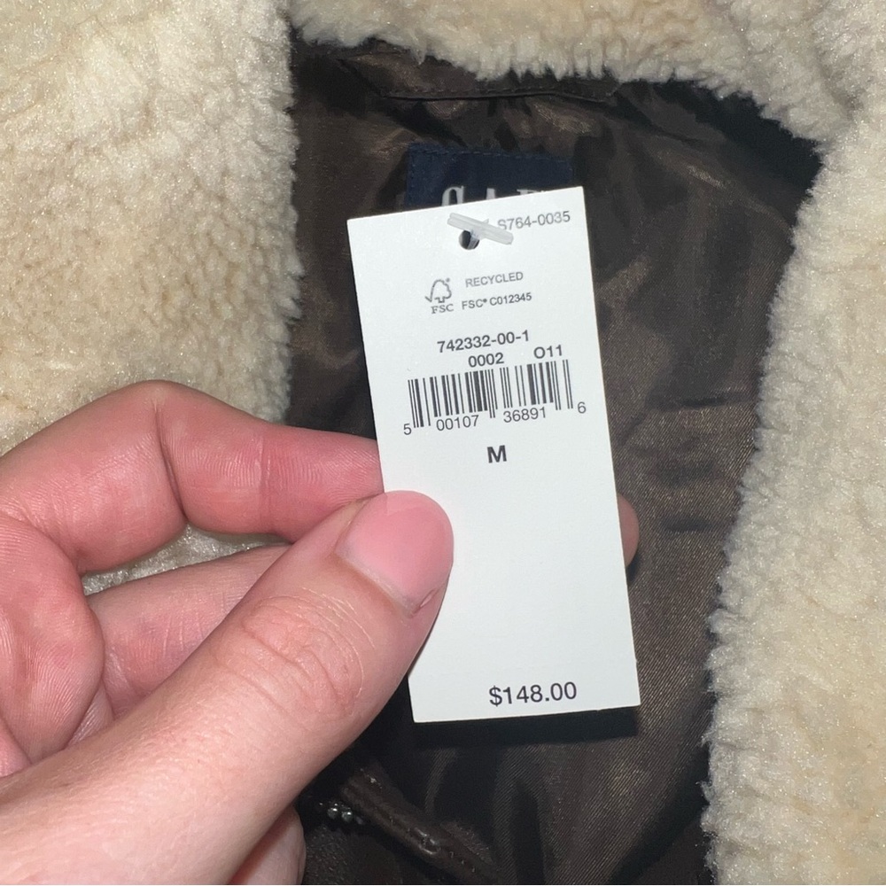 NWT Gap Leather Jacket - Picture 4 of 5